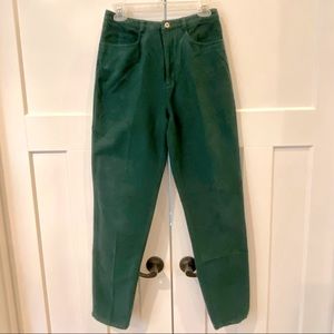 EUC 1990s Vintage Talbots Green Brushed Cotton (flannelette) Jeans Size 6